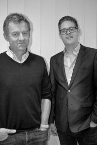 Eiendomsansvarlig i Lunner Almenning Fredrik Bärnholdt og bestyrer Bjørn Niklas Sjøstrøm.