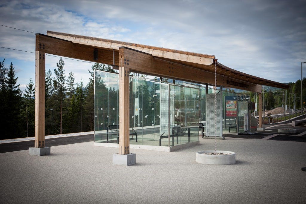 Hadeland Harestua stasjon Sagparken Oppland