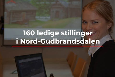 Prosjektleiar Ida Amble Ruge legg fram over 160 ledige stillingar. Foto: Bjørn Brandt